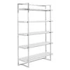 Reza Shelf - White/Chrome 2 Reza Shelf - White/Chrome -furniture 010121948 1 21284.1690285979.386.513