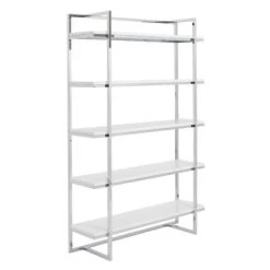 Reza Shelf - White/Chrome