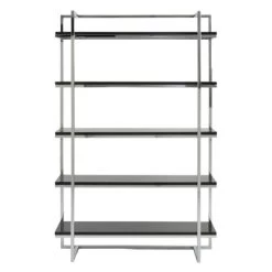 Reza Shelf - Black/Chrome 7 Reza Shelf - Black/Chrome -furniture 010131483 16097.1690285951.386.513