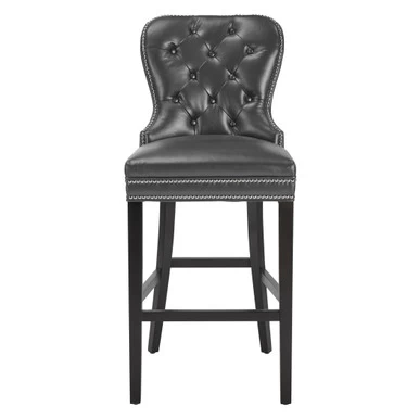 Charlotte Leather Stool - Espresso 3 Charlotte Leather Stool - Espresso