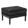 Spindle Ottoman - High Gloss Black