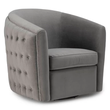 Aria Tufted Swivel Chair 6 Aria Tufted Swivel Chair - Image 4