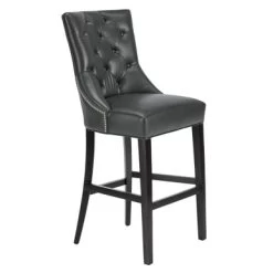 Nottingham Leather Stool - Espresso