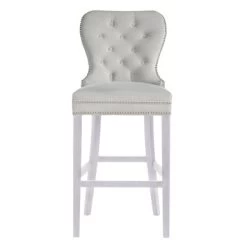 Charlotte Stool - High Gloss White