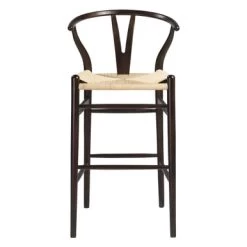 Tia Bar Stool - Walnut/Natural