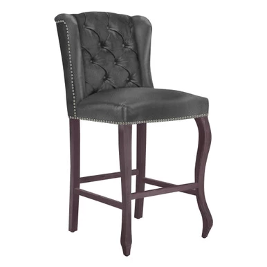 Archer Leather Stool - Espresso 3 Archer Leather Stool - Espresso