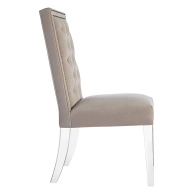 Maxwell Dining Chair With Nailheads - Acrylic 4 Maxwell Dining Chair With Nailheads - Acrylic - Image 2