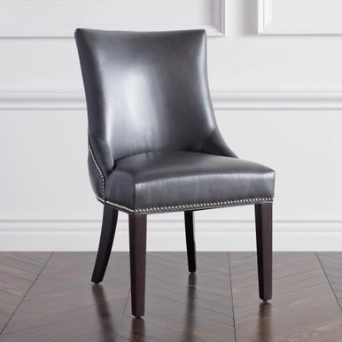 Versailles Leather Dining Chair - Espresso 7 Versailles Leather Dining Chair - Espresso - Image 5