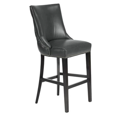 Versailles Leather Stool - Espresso 3 Versailles Leather Stool - Espresso