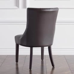 Nottingham Leather Dining Chair - Espresso -furniture 013800039 5 23582.1690272146.386.513