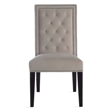 Maxwell Dining Chair With Nailheads - Espresso 3 Maxwell Dining Chair With Nailheads - Espresso
