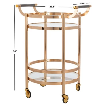 Sierra Bar Cart - Gold 5 Sierra Bar Cart - Gold - Image 3