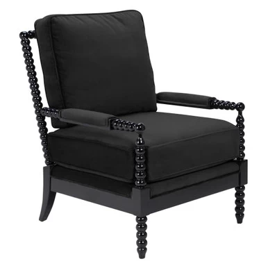 Spindle Chair - High Gloss Black 7 Spindle Chair - High Gloss Black - Image 5