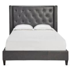 Porter Leather Bed
