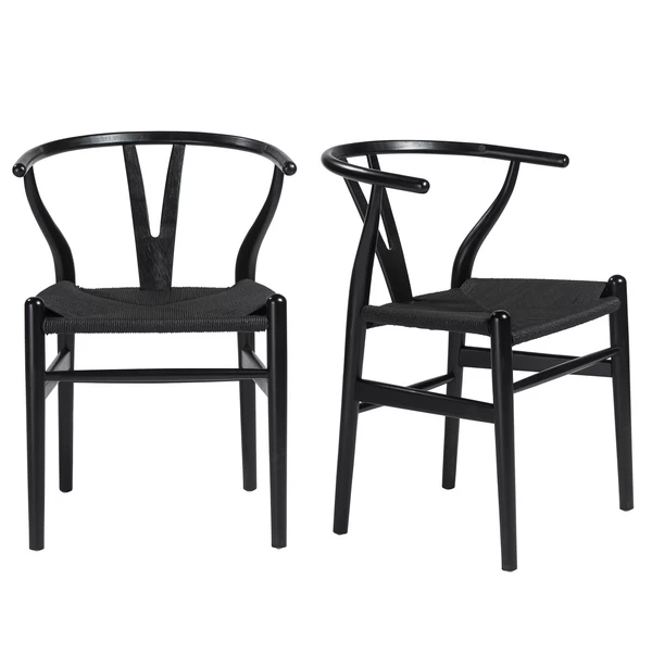 Tia Dining Chair Black/Black - Set Of 2 3 Tia Dining Chair Black/Black - Set Of 2