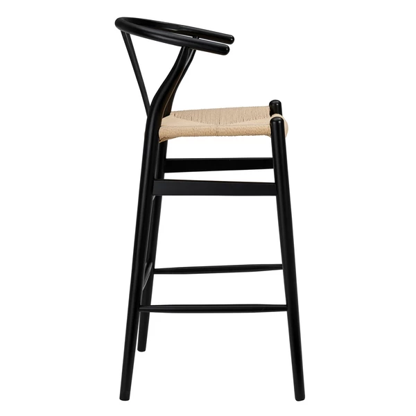 Tia Bar Stool - Black/Natural 5 Tia Bar Stool - Black/Natural - Image 3