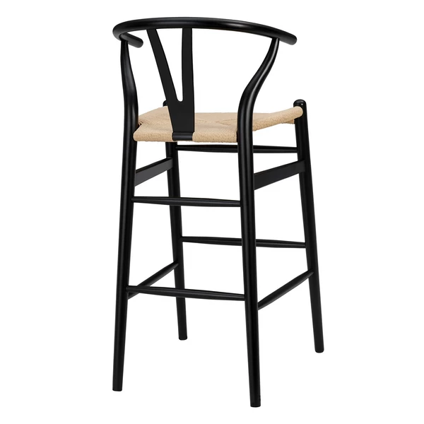 Tia Bar Stool - Black/Natural 6 Tia Bar Stool - Black/Natural - Image 4