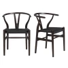 Tia Dining Chair Walnut/Black - Set Of 2 -furniture webimage 013147761 jpg