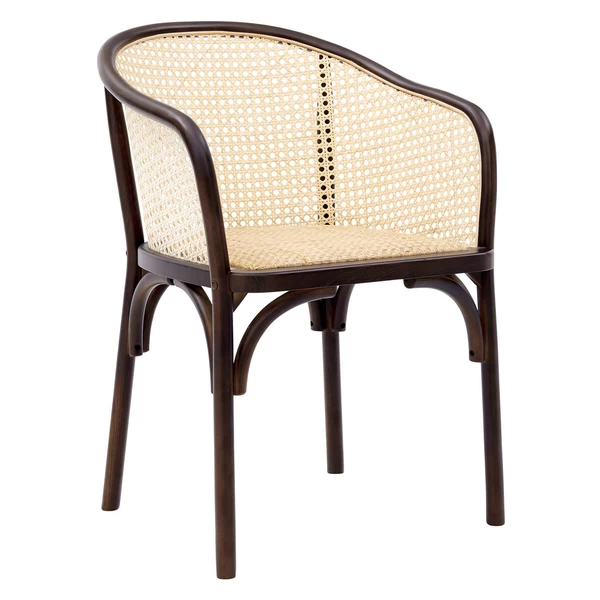 Flynn Armchair - Walnut/Rattan 3 Flynn Armchair - Walnut/Rattan