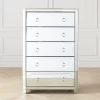 Simplicity Mirrored 5 Drawer Tall Chest -furniture webimage 014209993