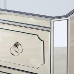 Simplicity Mirrored 5 Drawer Tall Chest -furniture webimage 014209993 DTL