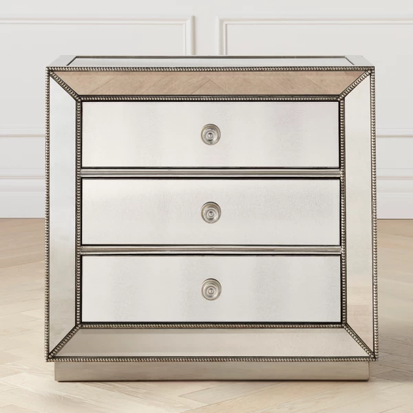 Omni Mirrored 3 Drawer Chest 3 Omni Mirrored 3 Drawer Chest