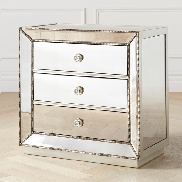 Omni Mirrored 3 Drawer Chest 4 Omni Mirrored 3 Drawer Chest - Image 2