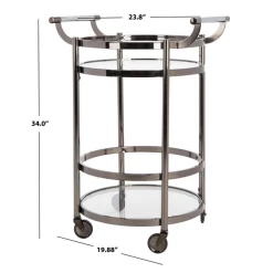 Sierra Bar Cart - Gunmetal -furniture webimage 070126007 3 jpg