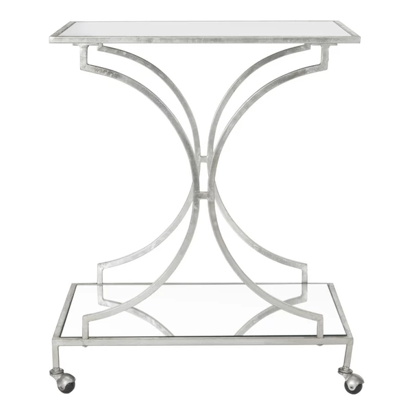 Arden Bar Cart - Silver 3 Arden Bar Cart - Silver