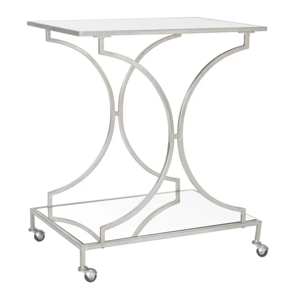 Arden Bar Cart - Silver 4 Arden Bar Cart - Silver - Image 2