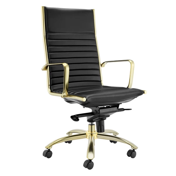 Darby High Back Office Chair - Black/Gold 3 Darby High Back Office Chair - Black/Gold