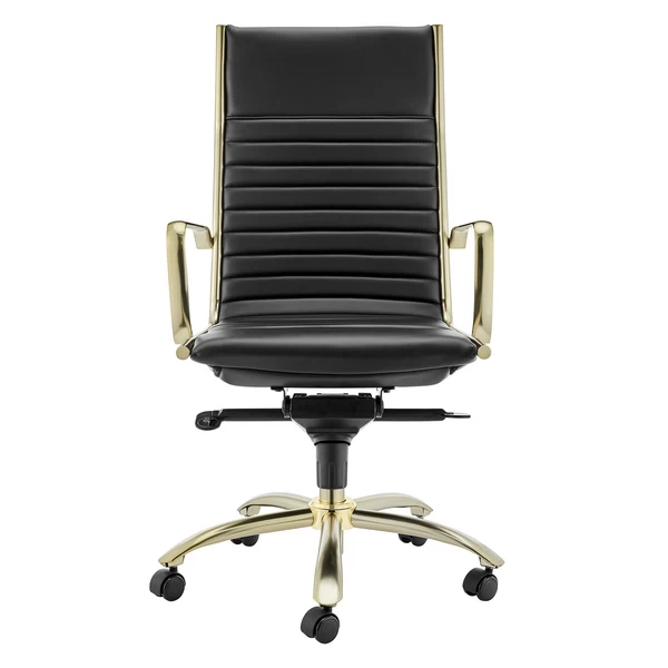 Darby High Back Office Chair - Black/Gold 4 Darby High Back Office Chair - Black/Gold - Image 2