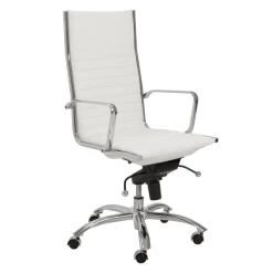 Darby High Back Office Chair - White