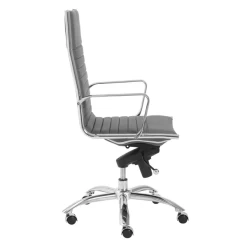 Darby High Back Office Chair - Grey -furniture webimage 120161955 2 jpg