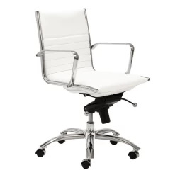 Darby Low Back Office Chair - White