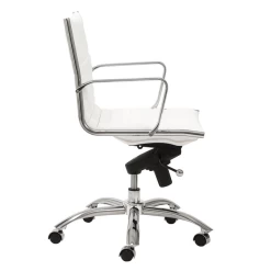 Darby Low Back Office Chair - White -furniture webimage 120166667 2 jpg