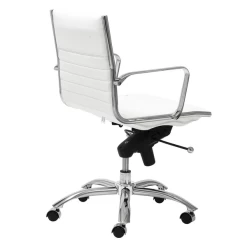 Darby Low Back Office Chair - White -furniture webimage 120166667 3 jpg