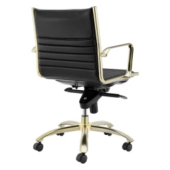 Darby Low Back Office Chair - Black/Gold -furniture webimage 120171407 4 jpg 1