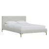 Margaux Platform Bed 2 Margaux Platform Bed -furniture webimage 600110211 queen VELVET LIGHT GREY BRASS jpg