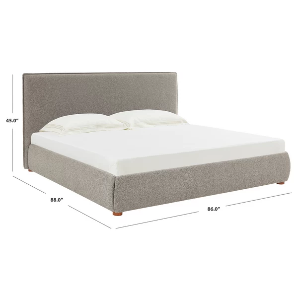 Inez Boucle Platform Bed 8 Inez Boucle Platform Bed - Image 6