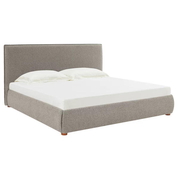 Inez Boucle Platform Bed 4 Inez Boucle Platform Bed - Image 2