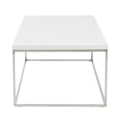Cory Rectangle Coffee Table - White/Silver 10 Cory Rectangle Coffee Table - White/Silver -furniture webimage 602140178 ALT2