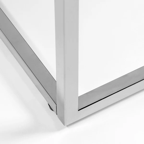 Cory Rectangle Coffee Table - White/Silver 8 Cory Rectangle Coffee Table - White/Silver - Image 6