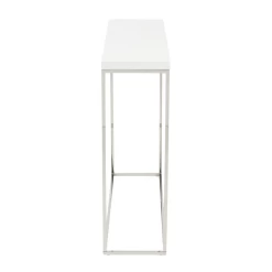 Cory Console Table - White/Silver -furniture webimage 602994963 ALT2