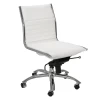 Darby Low Back Desk Chair - White/Chrome 1 Darby Low Back Desk Chair - White/Chrome -furniture webimage 603178951 jpg