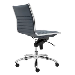 Darby Low Back Office Chair - Blue/Chrome 10 Darby Low Back Office Chair - Blue/Chrome -furniture webimage 603334839 3 jpg