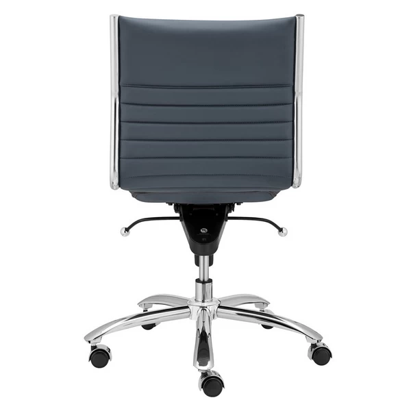 Darby Low Back Office Chair - Blue/Chrome 7 Darby Low Back Office Chair - Blue/Chrome - Image 5