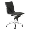 Darby Low Back Office Chair - Black/Chrome -furniture webimage 603762472 jpg