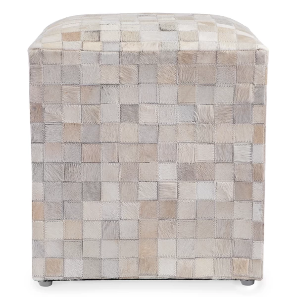 Layton Hair On Hide Ottoman 4 Layton Hair On Hide Ottoman - Image 2