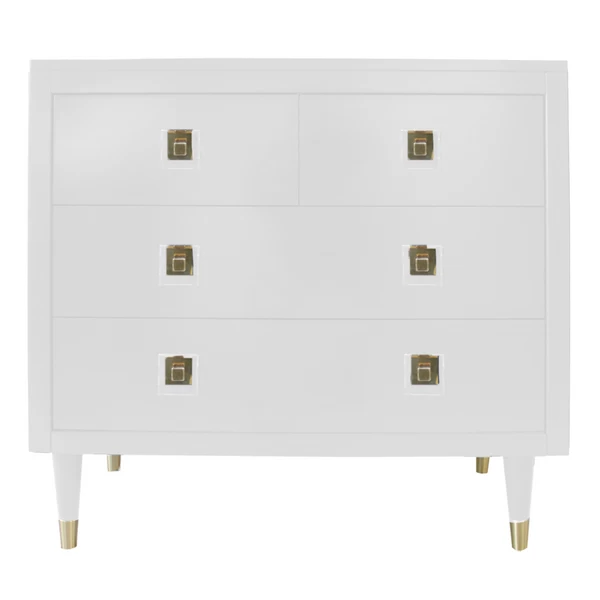 Uptown 4 Drawer Dresser - White 3 Uptown 4 Drawer Dresser - White